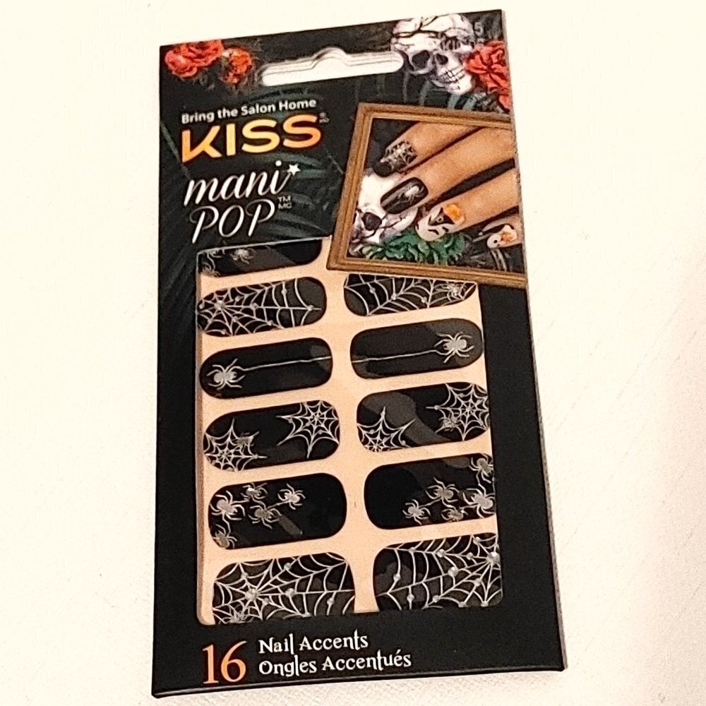 KISS Mani Pop Halloween Nail Accents with Rhinestones